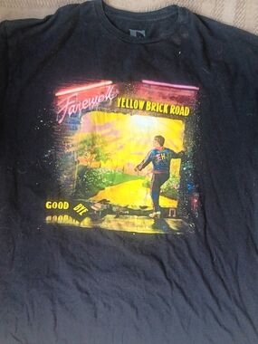 Farewell Yellow Brick Road Graphic Tee - Black with Yellow (97)